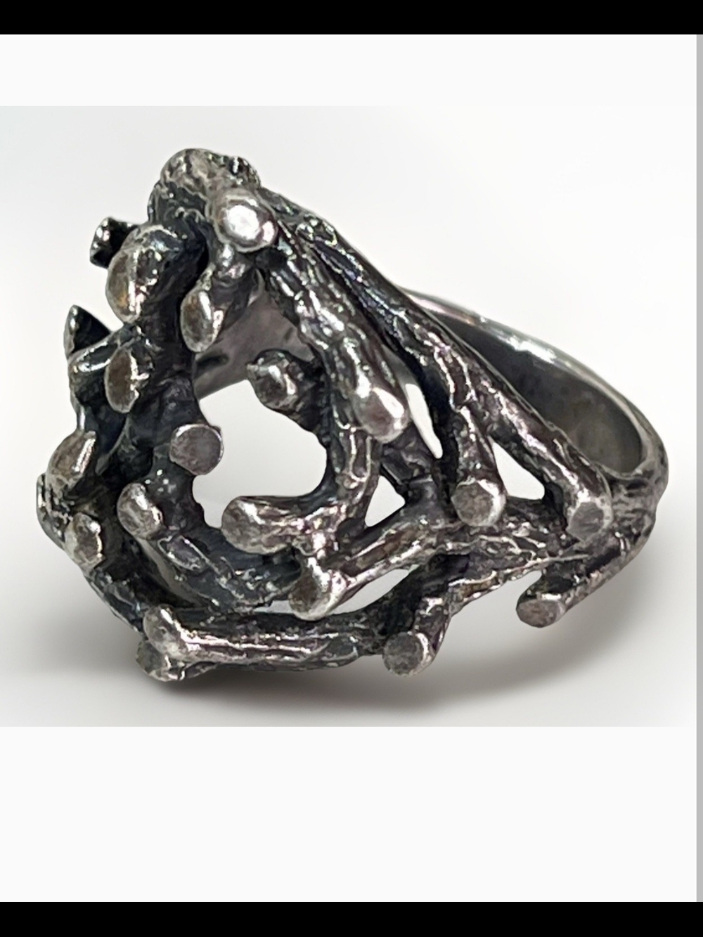 James Avery RETIRED Brutalist Branches Sterling Silver Ring Size 6
